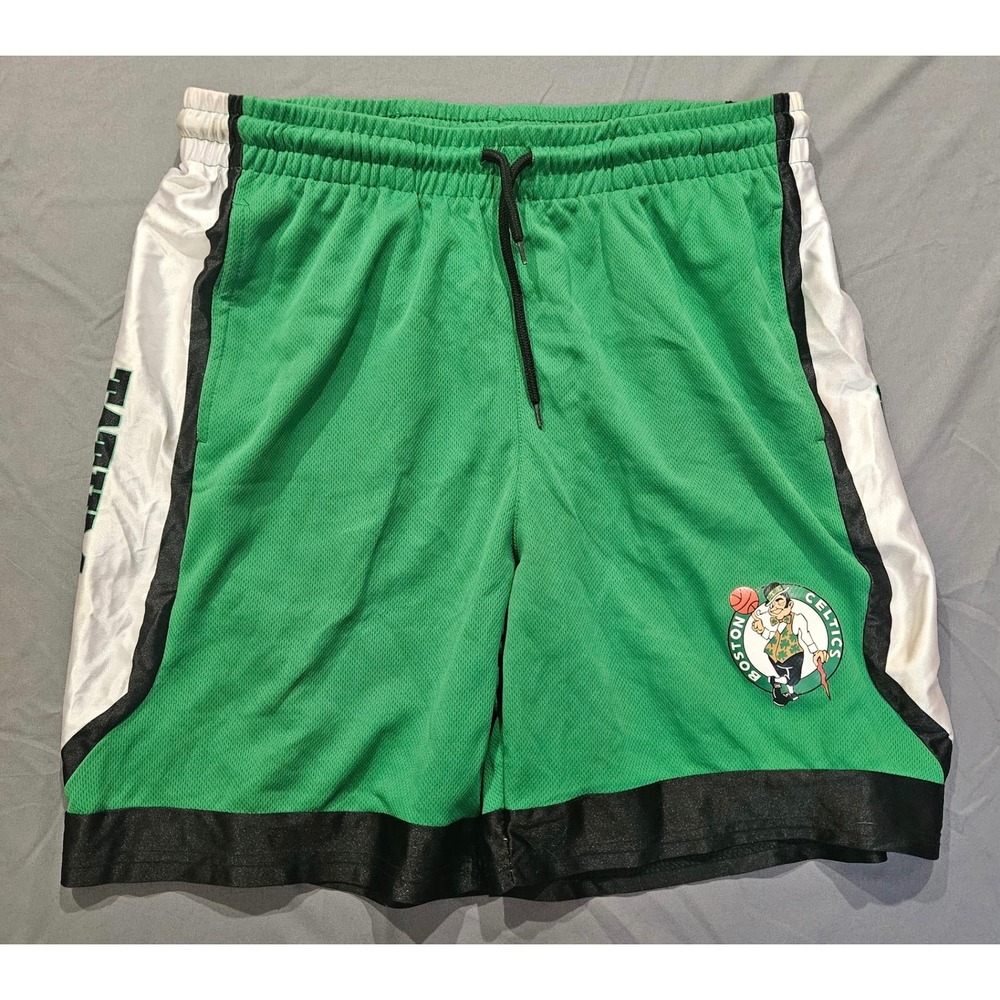 NBA Boston Celtics Shorts Men XL Green Tatum 0 Mesh Basketball Shorts